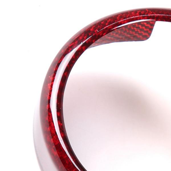 Alfa Romeo Giulia Emblem Ring Aufkleber (2017–2020), Echte Kohlefaser