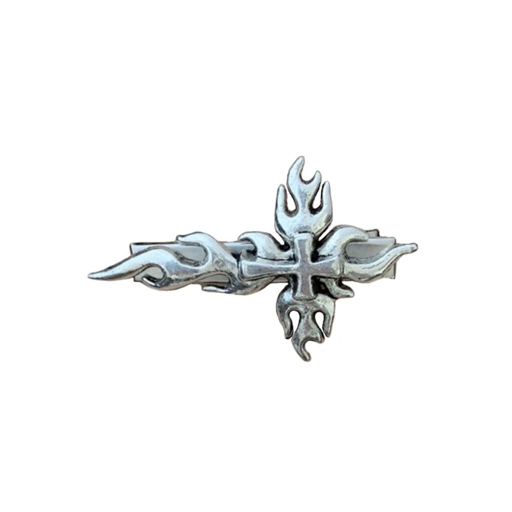 

Акриловый металлический зажим для волос с узором дракона, Харадзюку, волнистые заколки для волос с солнцем, пламя, заколка для волос, головной убор