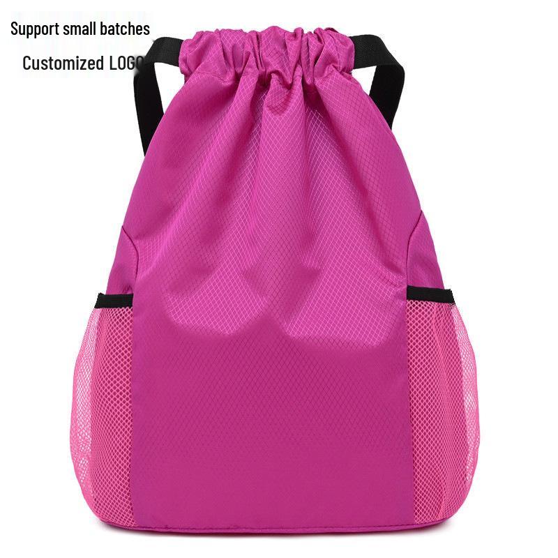 Custom Logo Drawstring Backpack: Gym, School, Tutoring & Shopping Bag