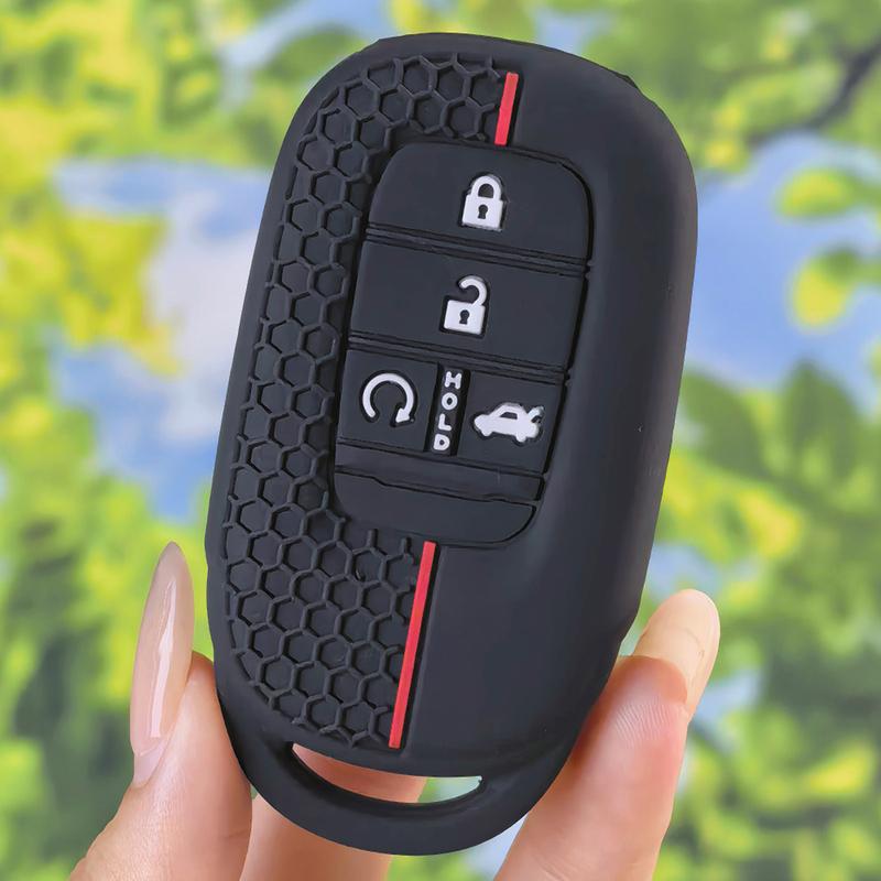 Textured Honeycomb Silicone Key Protector, Precise Cover Suitable For Honda Accord 10th CR-V XRV Avancier Civic Smart Key Fob
