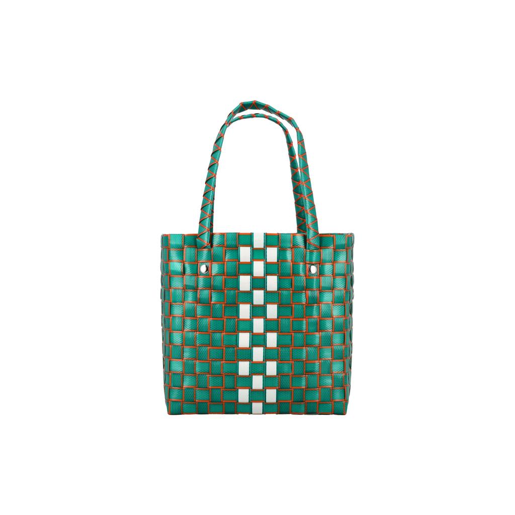 Marni Logo Patch Woven Polypropylene Shoulder Bag Kids bags Green M00638M00IW0M523