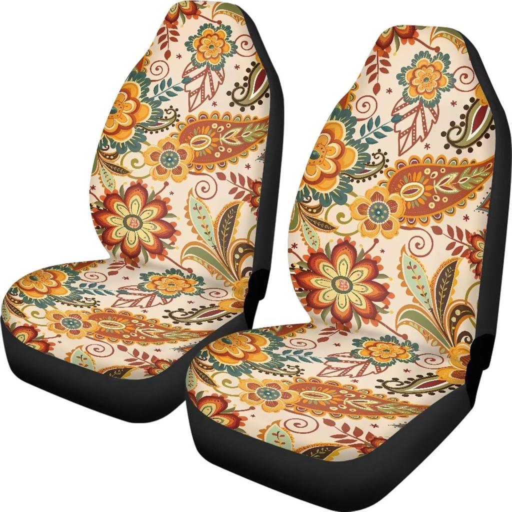 Talayituse Boho Dragonfly Print Car Seat Covers Set of 2, Breathable Front Bucket Seats Protector Auto Interior Accessories Decor Universal for Truck