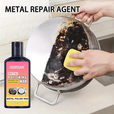 Universal Metal Polish - Gloss Finish, Suitable for Kitchen Cookware, Stainless Steel, Bathroom Faucets,Shine Restorer