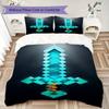 Block World Adventure Bedding 1 Duvet Cover 2 Pillowcase Without Core Without Core Christmas Birthday Gift Duvet Cover And Pillowcase