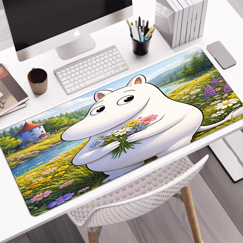 Moomin Theme Mouse Pad, Non Slip Rubber Base, Multifunctional Office & Home Decor, Perfect for Workspace Personalization.