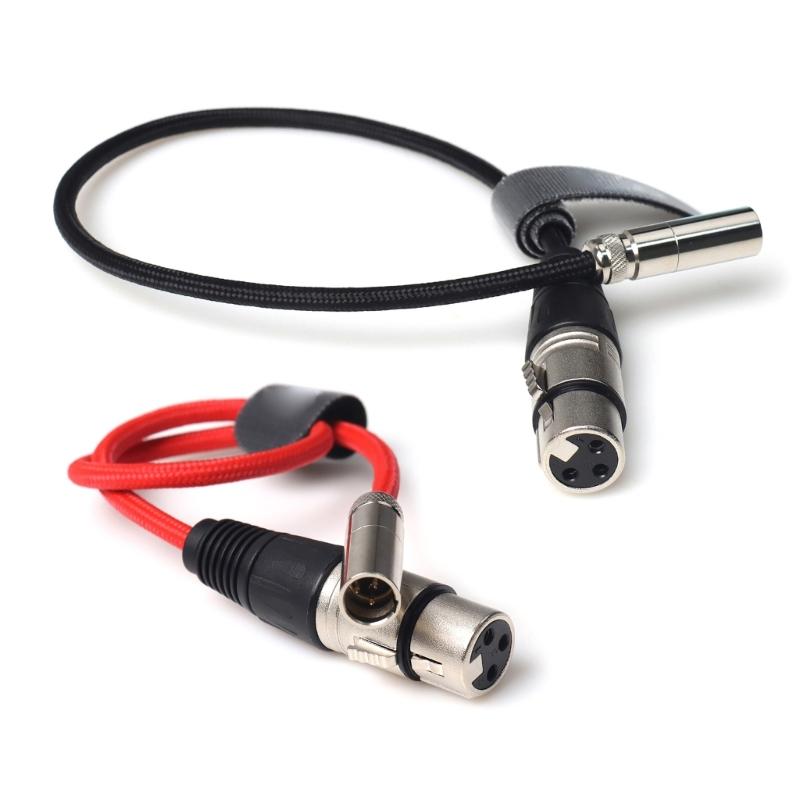 Mini XLR Male To XLR Female Auditory Cable With Durability PVC Cover Wide Compatibility For Studio Use
