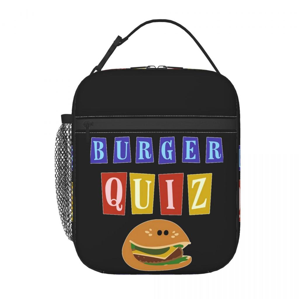 Burger Quizz Nouveau Logo Sac à Lunch Isotherme pour Femmes Enfants Boîtes Alimentaires Portables Boîte à Lunch Thermique Sac Fourre-tout