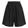 Shop   Women Waistband Two Pocket Pin Tuck Loose Fit Lightweight Shorts Ivory Mr