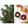 Soft Texture Christmas Wreath Ornament for Tree and Wall Placement with Display Loop for Seasonal Indoor Use Display