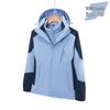 Men's 3-in-1 Waterproof Winter Windbreaker Set with Detachable Velvet Lining for Outdoor Activities
