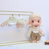 Doll Clothes Set: Colorful Plush Shirt & Jacket for 20cm BJD Gaji Sister Dolls