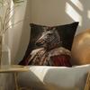 Zebra Dressed Up Portrait Cushion Cover Soft Short Plush Pillow Cover Smooth Cozy Texture Aesthetic Cushion Case Home Decor