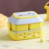 Kawaii Portable Lunch Box For Girls School Kids Plastic Picnic Bento Box Microwave Food Box With Compartments Storage Containers