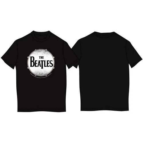 The Beatles Drum Skin Official Merchandise T-Shirt Black New S