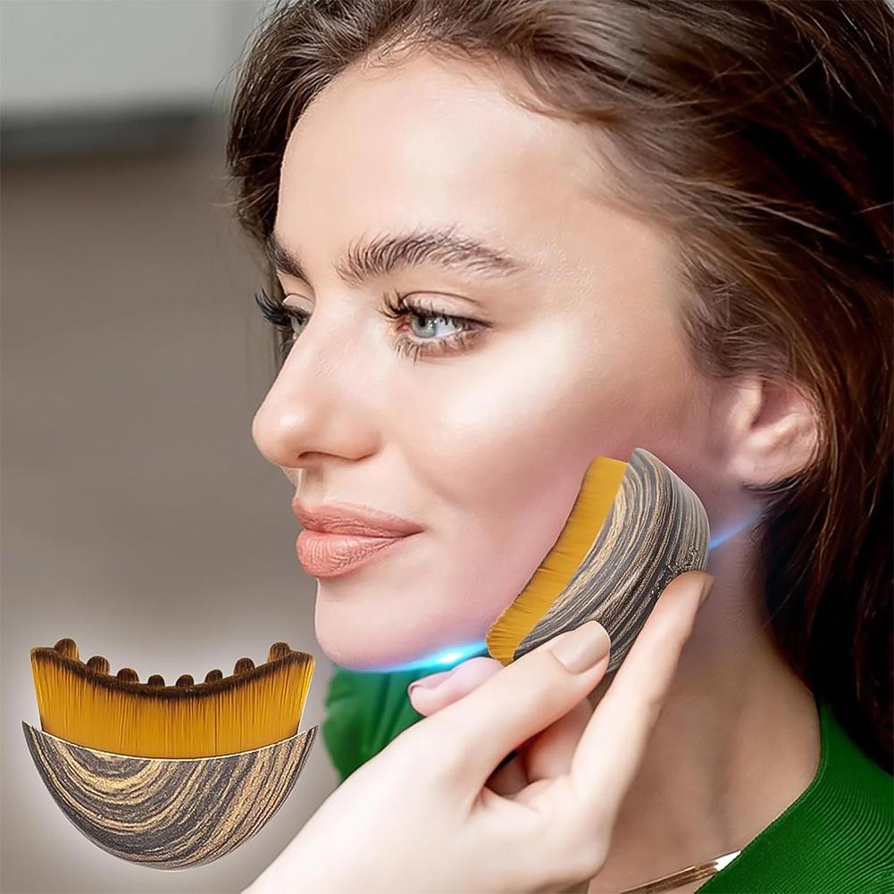 Face Contour Brush Massager for Sculpting Face Chin Jawline