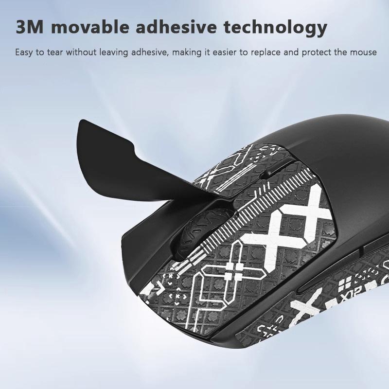 Anti-Slip Mouse Sticker Sweat-Absorbent Wear-Resistant Protective Grip Tape For Steelseries Rival 3 E-Sport Gaming Accessories