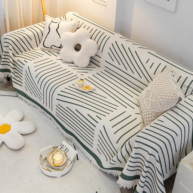 Sofa Cover Cloth Four Seasons Universal Anti-Scratching Living Room Sofa Cover Cover Cloth Simple Modern Universal Cover Blanket