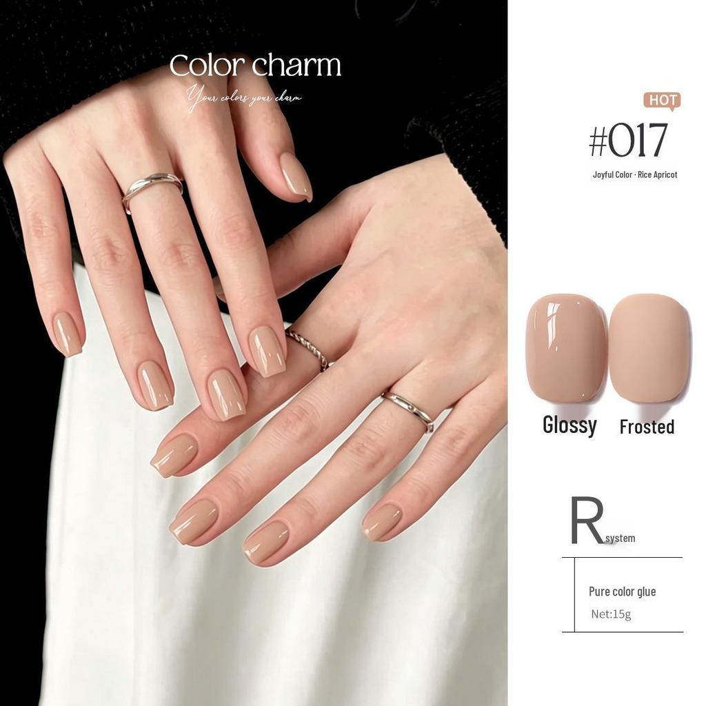 KaSi UV Gel Nail Polish - Autumn/Winter Pure Translucent Nude, Large Capacity, One Bottle One Color.