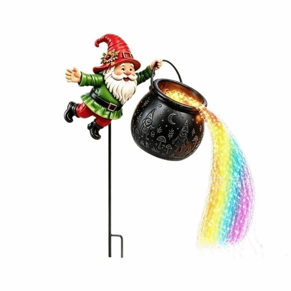 Flowing String Christmas Cauldron Garden Light Ground Insert Santa Claus Light Yard Patio