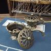 Creative Lotus Incense Burner with Handle Retro Copper Lotus Hollow Out Incense Stick Burner Brass Craft Home Office Decoration