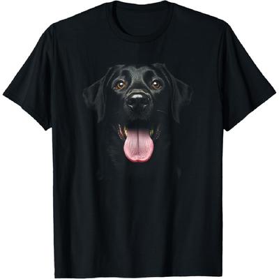 Cute Black Labrador Retriever Puppy Dog Face Lab T-Shirt for Men Women