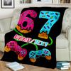 1PC Custom Name Donut Game Controller Art Flannel Blanket Versatile,all-season Throw Suitable for the Living Room,bedroom,camping,travel,and Gift