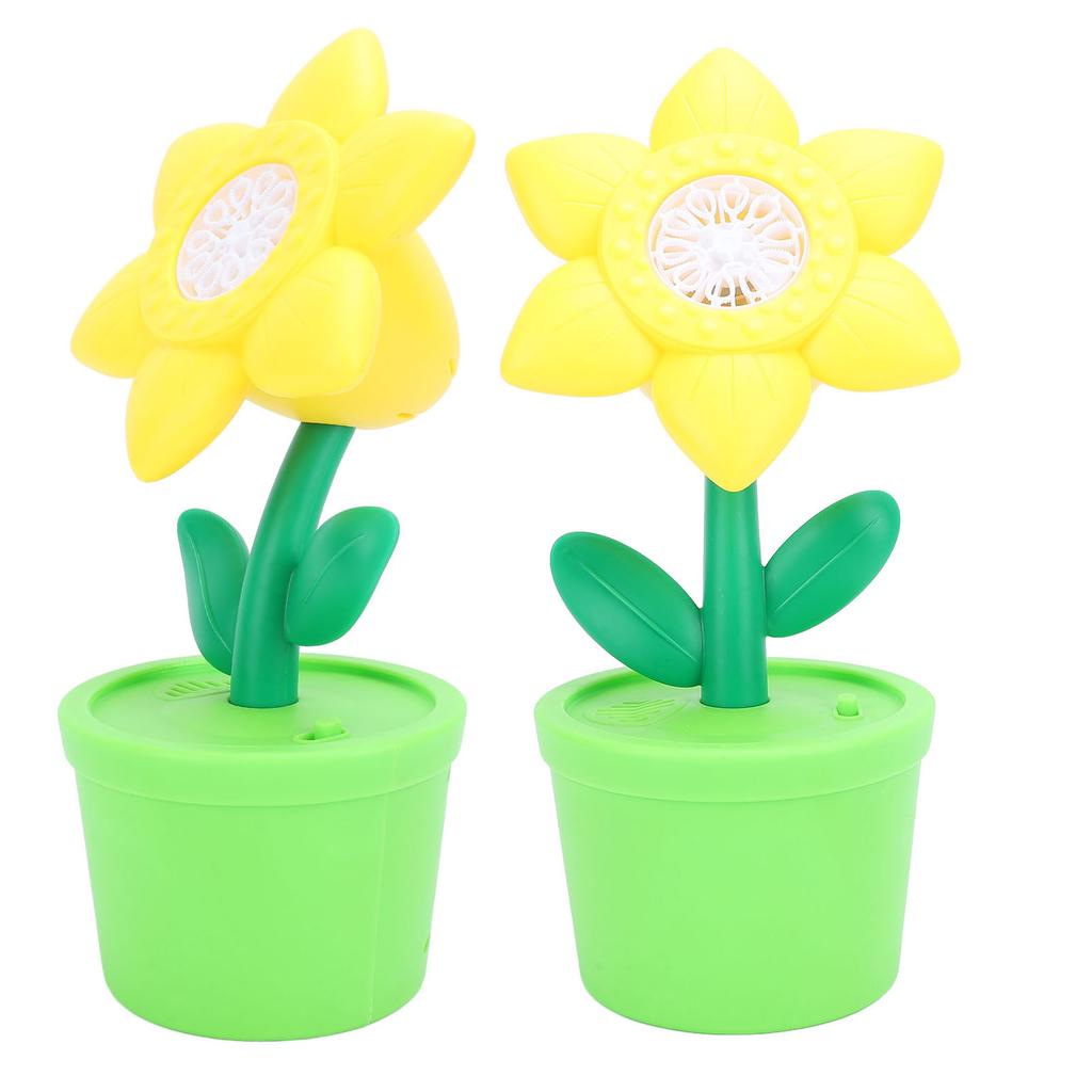 Seifenblasenmaschine mit LED-Licht und Musik Sonnenblume Elektrischer Seifenblasenmacher Batteriebetrieben Seifenblasen