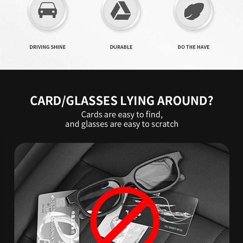 Visera Solar de Coche Organizador de Puntos Bolsillo de Almacenamiento Bolsa Estuche Titular para Tarjeta IC Gafas Pin de Sujeción Guardado Ordenación Accesorios de Coche Auto