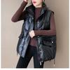 Verdickte Daunenbaumwollweste für Damen Herbst und Winter Neuer Modetrend Stilvolle und stilvolle Weste mit glänzender Oberfläche Baumwolljacke
