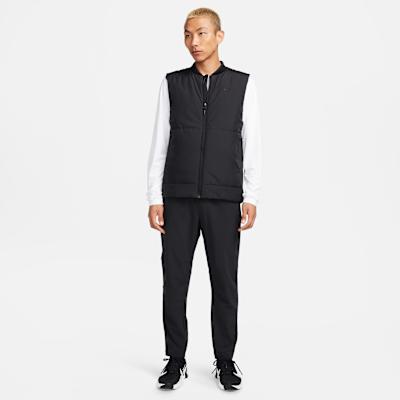 Nike Therma Vests Men's Black Baseball Collar Moderate Other