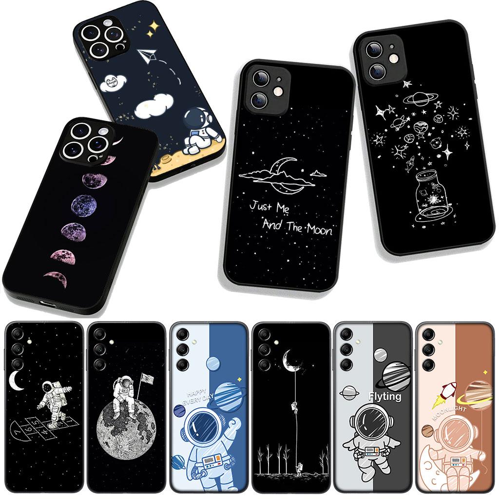 for Motorola Moto Edge 70 60 Fusion 40 NEO 20 Pro G Stylus G56 G96 G73 G52 G41 G42 G51 Case Creative Design Art Astronaut Moon