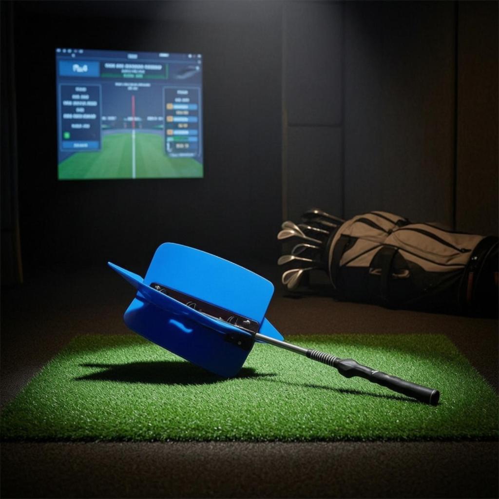 Ergonomic Golf Swing Practice Aid with Resistance Fins Portable Wind
