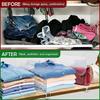 M-Modern-Transparent Shelf Dividers For Closet Organization - Wardrobe Organizer, Cupboard And Bookcase Partition Baffles
