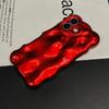 3D Roter Meteorit Muster Handyhülle Für iPhone 17 16 15 14 13 12 11 Pro Max Stoßfest Weiche Silikonhülle Geschenk