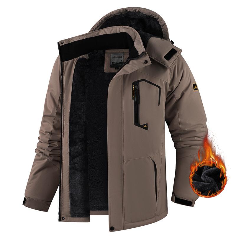 Jaqueta Quente de Outono e Inverno para Exterior Roupas de Algodão Jaqueta Quente Grossa para Exterior Masculina Jaqueta Grossa Masculina