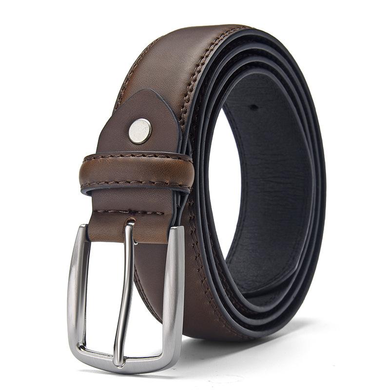 

Ремень мужской ремень премиум-класса ремень деловой повседневный мужской ремень ремень ремень 125cm темно-коричневого