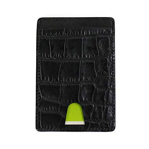 Romeo Crocodile Embossed Pass Case