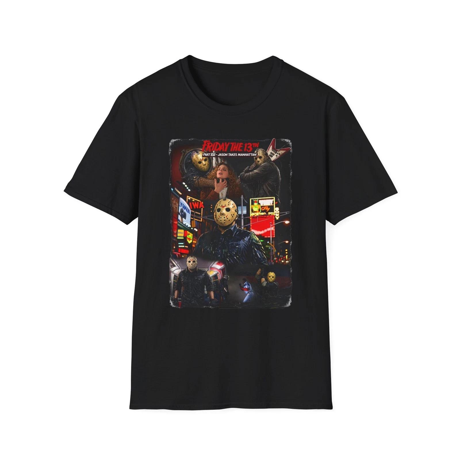 Friday the 13th - jason takes Manhattan Collage T-Shirt | L