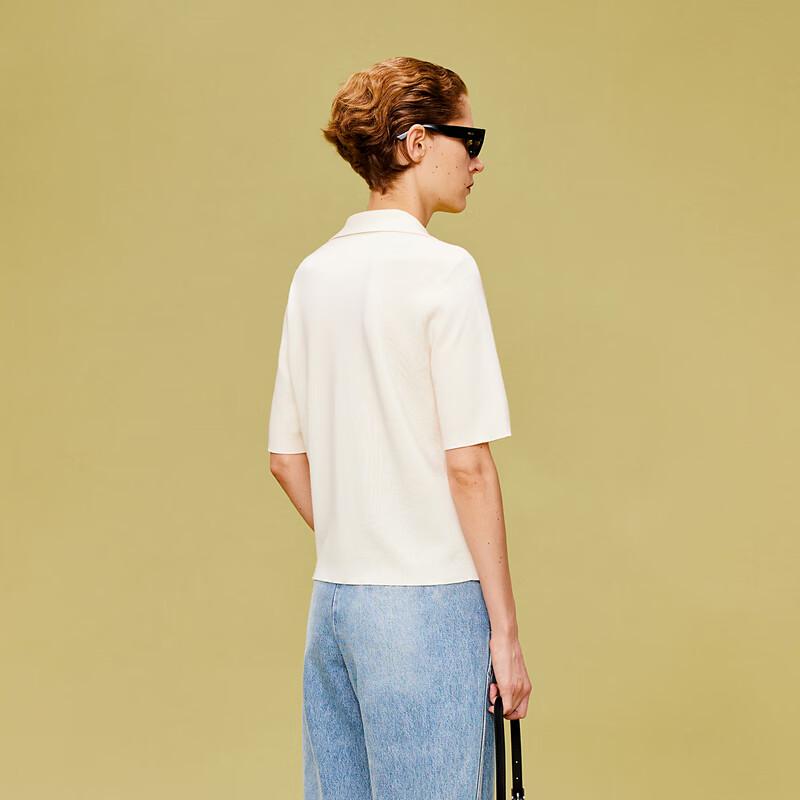 Less 2024 Spring Casual Short-Sleeve Knit Top