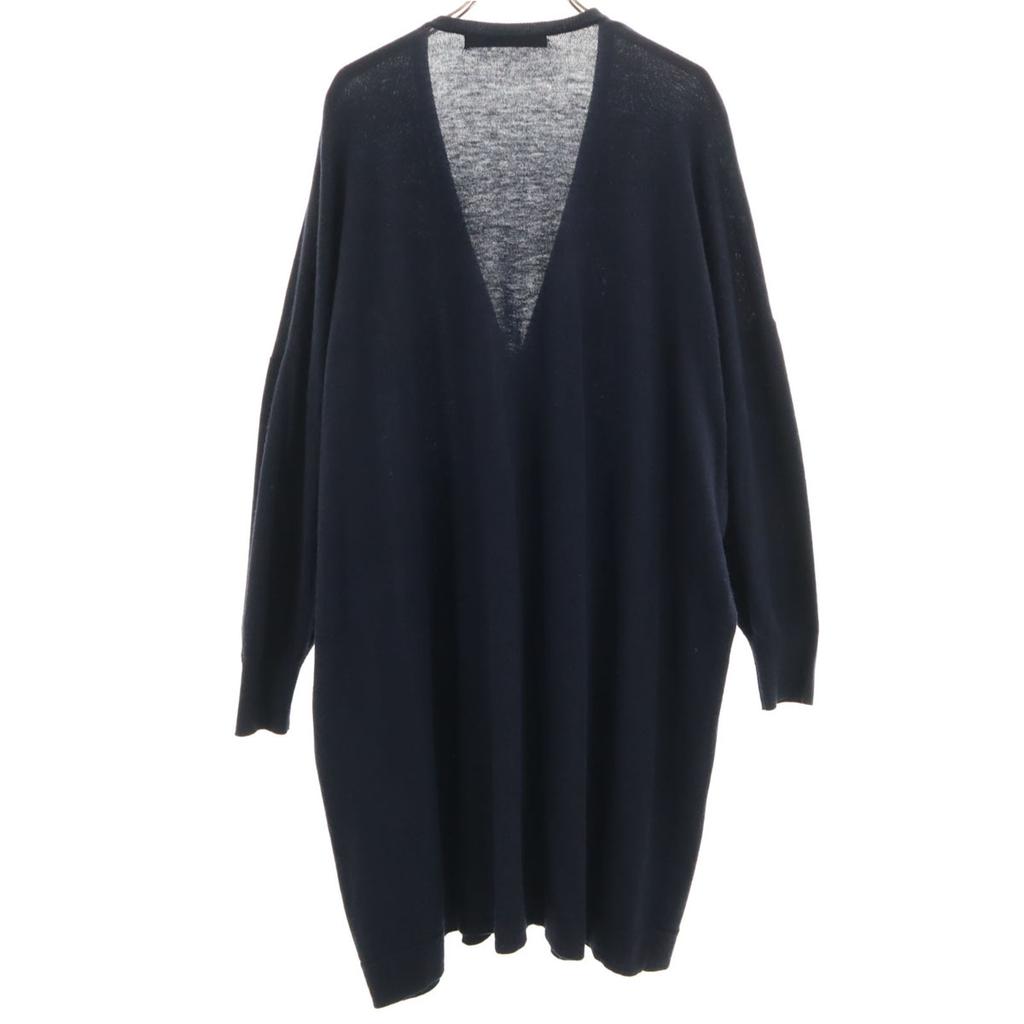 mizuiro ind Long sleeve V neck knit cardigan Navy Women Used