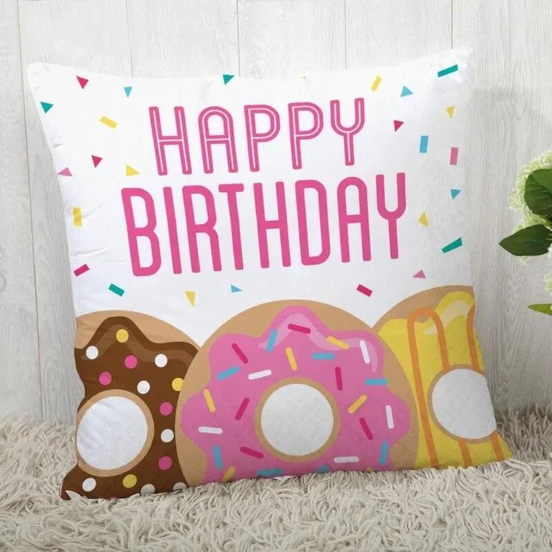 

Наволочка с узором пончика Квадратная рождественская молния 40x40cm