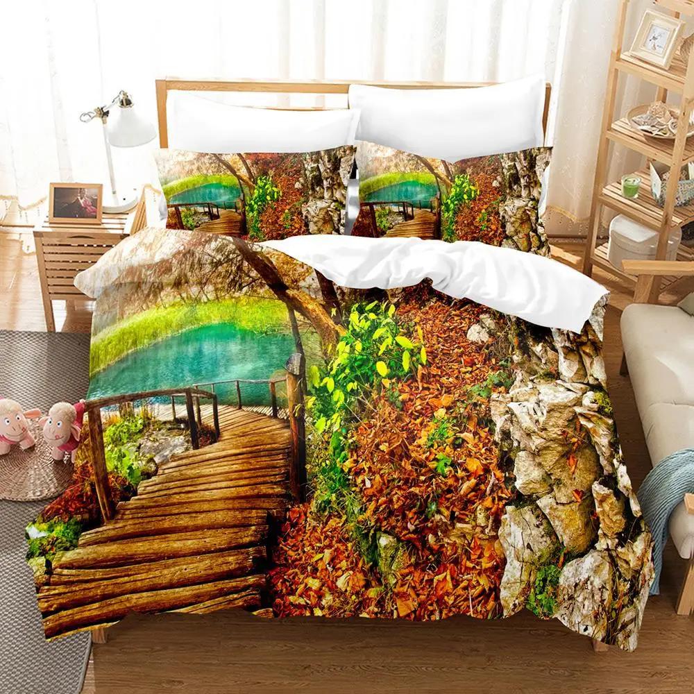 Пододеяльник Кинг/Квин с натуральным пейзажем — фото 10