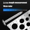 5pc Screw Pitch Stainless Steel Measuring Ruler Portable Industrial and Household Measuring Tool