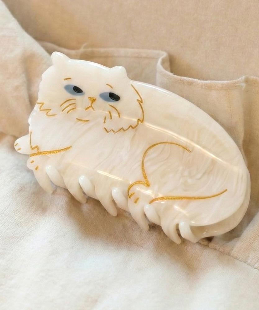 Coucou Suzette (Gift Wrapping) White Cat Hair Claw