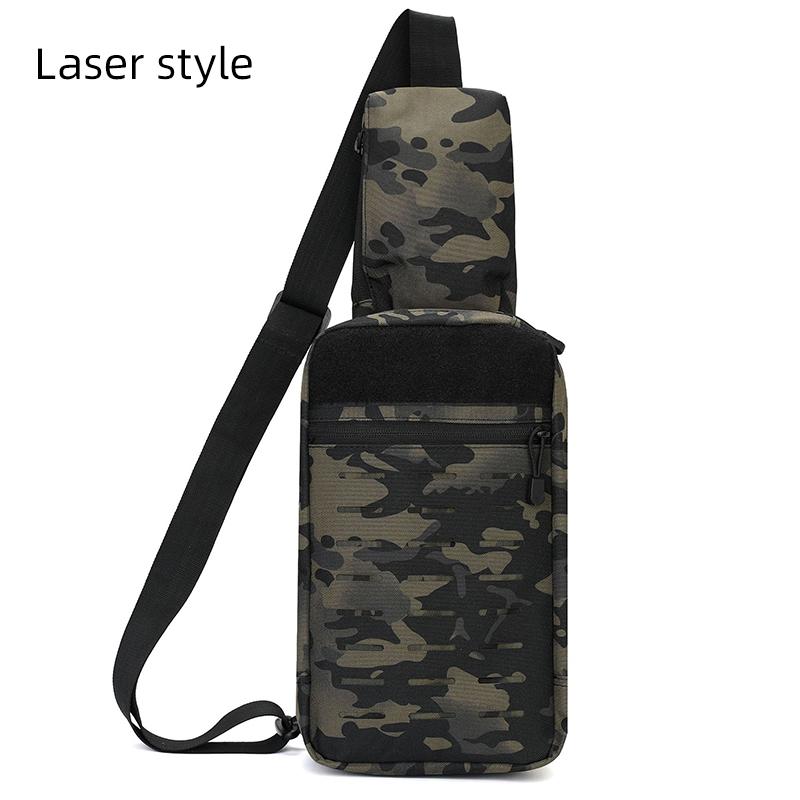 Outdoor Camping Chest Bag for Men Camouflage Backpack Travel Cycling Mountaineering Crossbody Waist Shoulder Sling Tactical Bag
