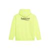 Balenciaga Women'ss Political Campaign Medium Fit Hooded Sweatshirt Fluo Yellow Black 578135TJVD47110
