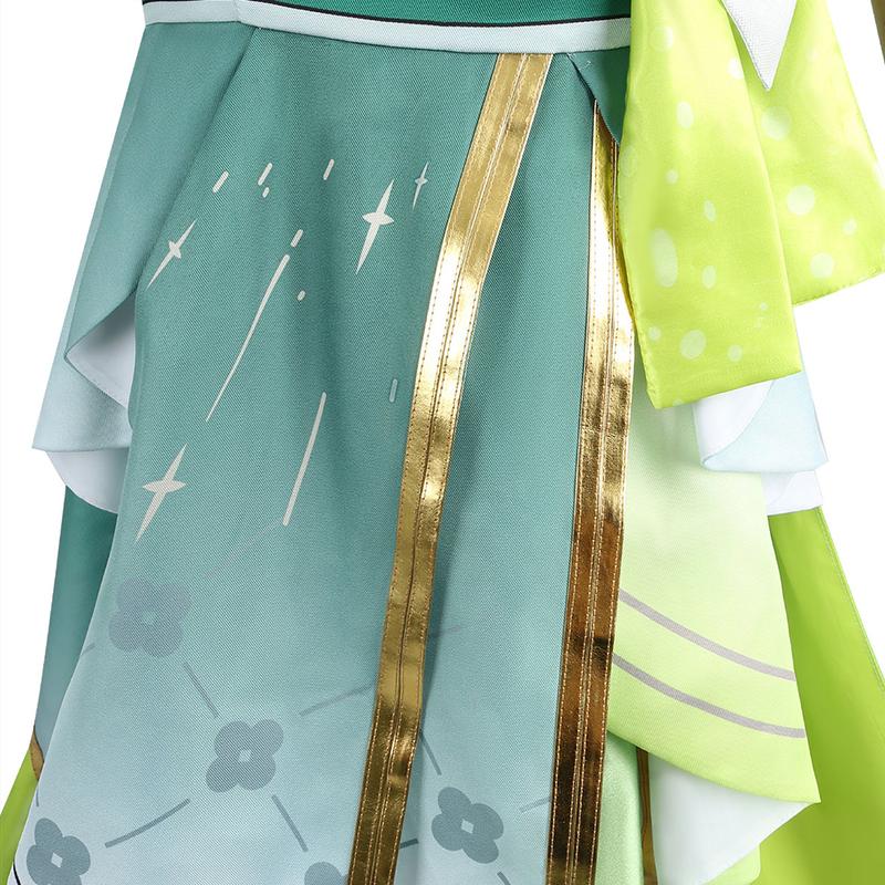 Game Wuthering Waves Verina Cosplay Costume Spectro Congenital Resonator Verina Green Dress Women Halloween Party Outfit