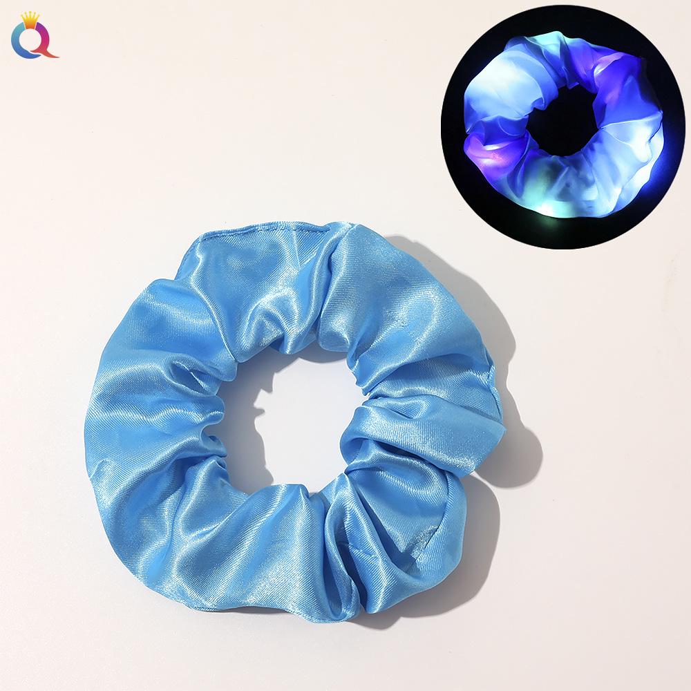 

Qiyue LED Luminous Hair Tie - блестящий цветной аксессуар для волос для женщин Direct from Qiyue Manufacturer синий