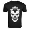 Punk Skull Mohawk Mustache Gothic Graphic T-Shirt