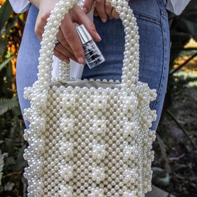Perlentasche Perlenbox Einkaufstasche Damen Party Vintage Acryl Plastikeimer Handtasche Sommer Luxusmarke Designer Taschen